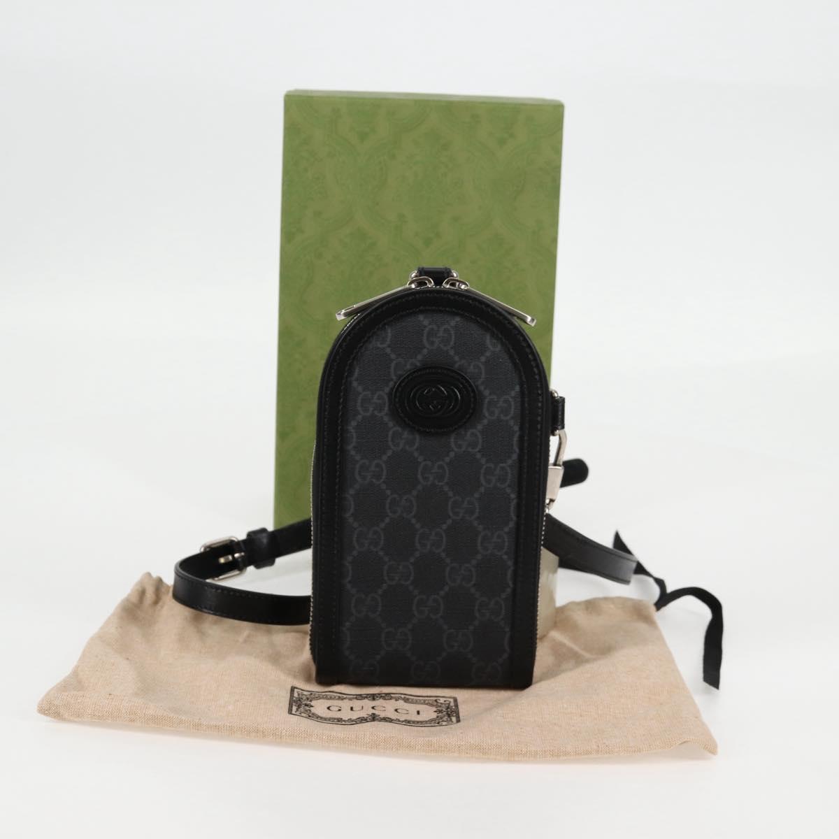 Gucci Off the grid, Black, Canvas, clutch