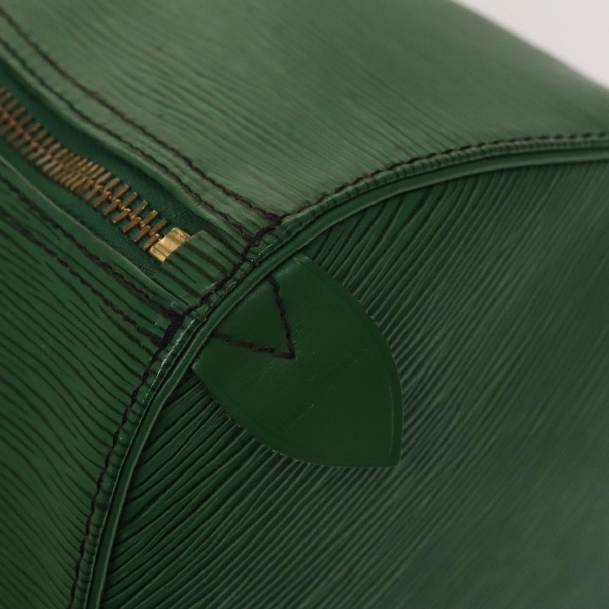 Louis Vuitton Keepall 50, Green, Leather, travel