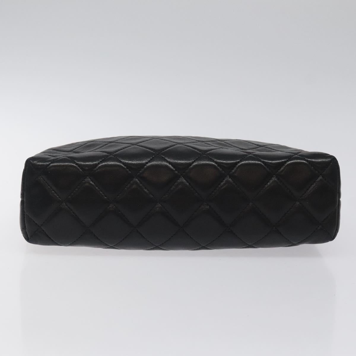 Chanel Timeless, Black, Leather, clutch