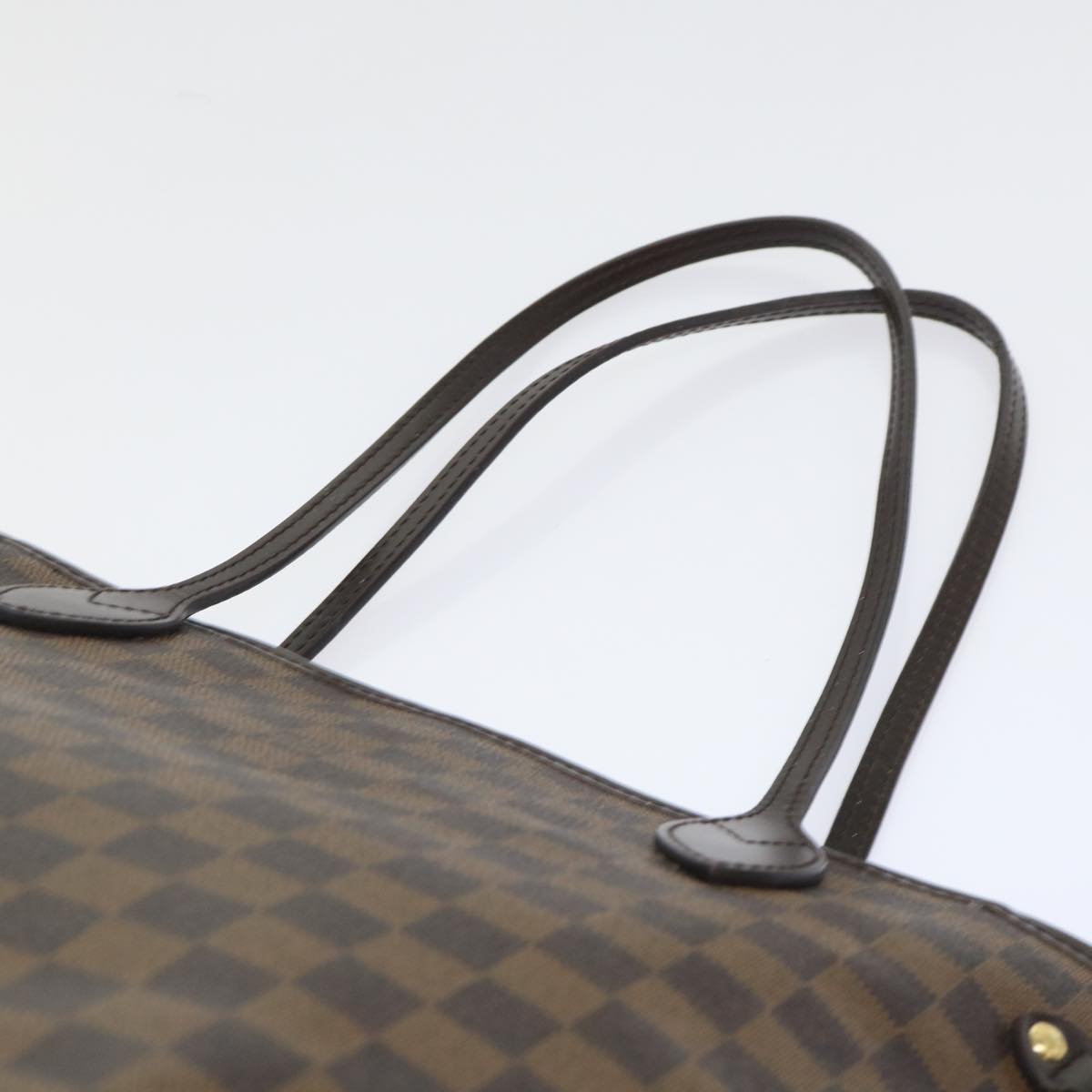 Louis Vuitton Neverfull MM, Brown, Canvas, tote