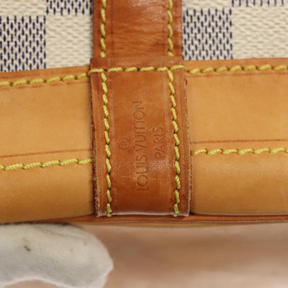 Louis Vuitton Noe, White, Canvas, shoulder