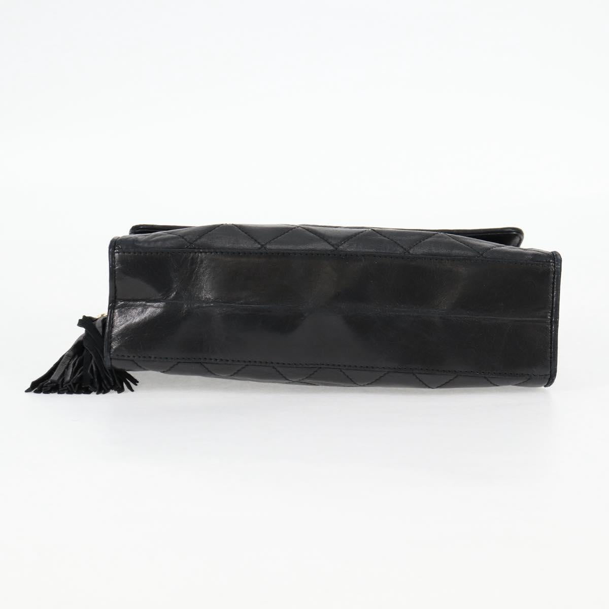 Chanel Coco Mark, Black, Leather, shoulder