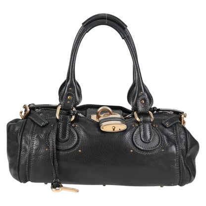 Chloé Paddington, Black, Leather, handbag