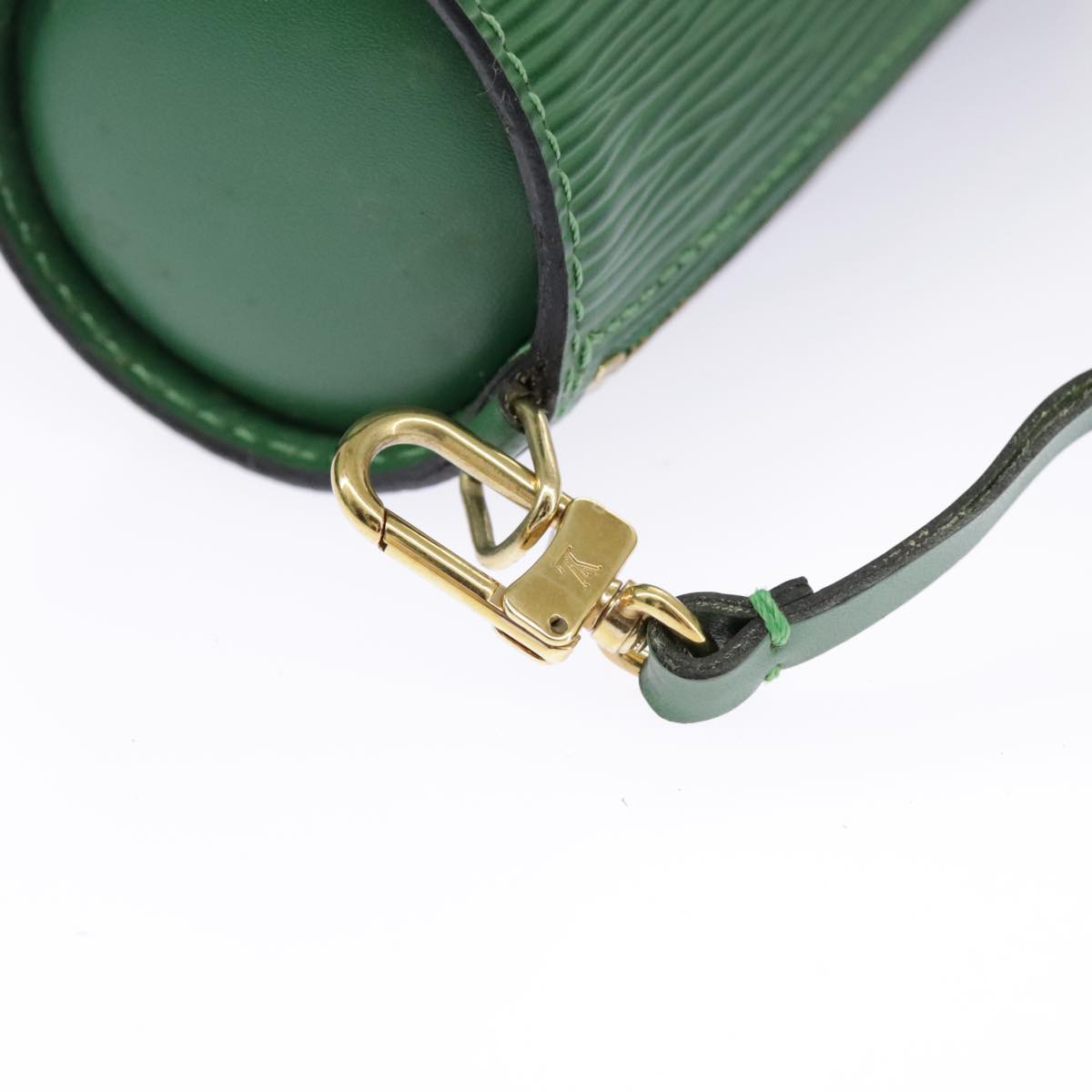 Louis Vuitton Soufflot, Green, Leather, handbag