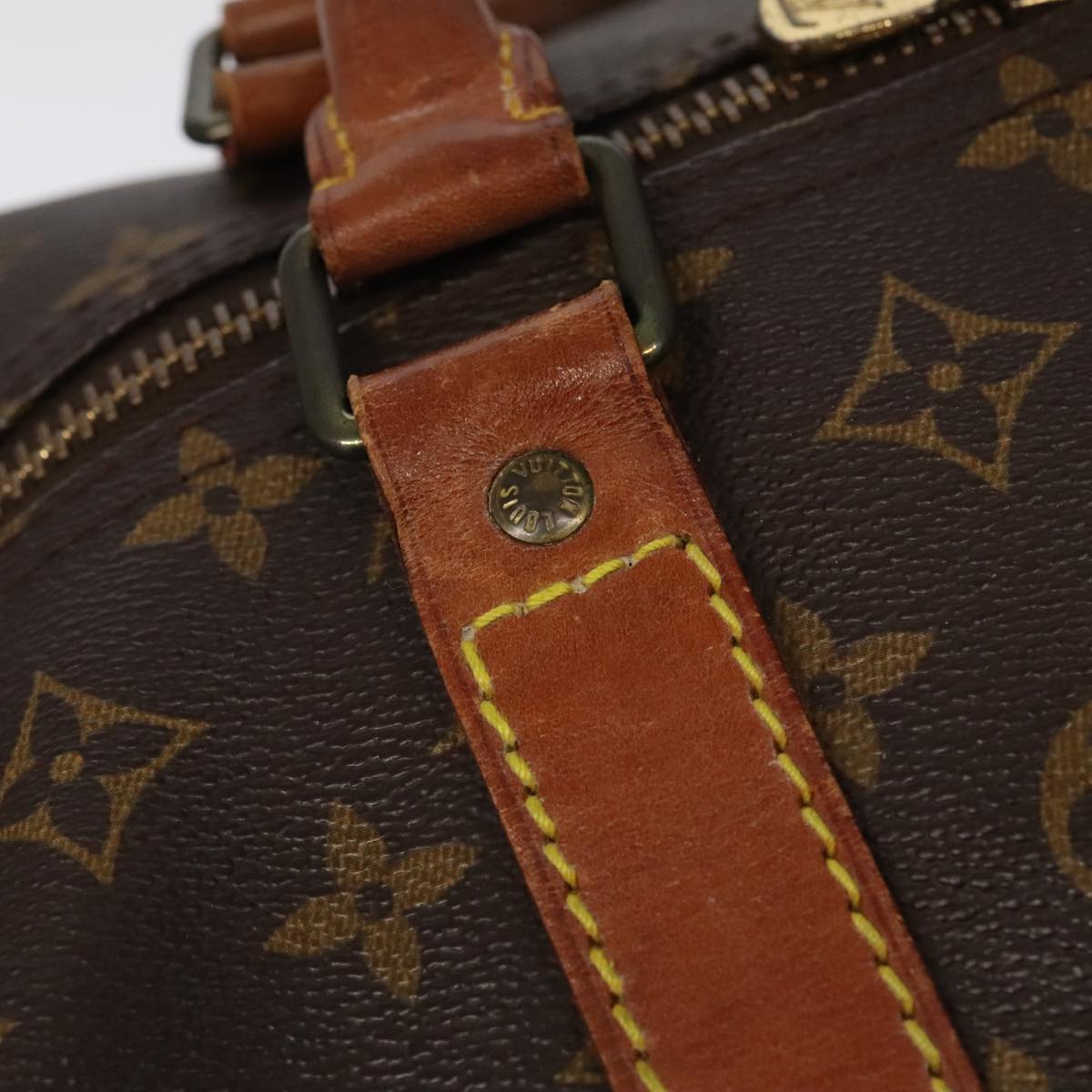 Louis Vuitton Keepall 60, Brown, Canvas, travel
