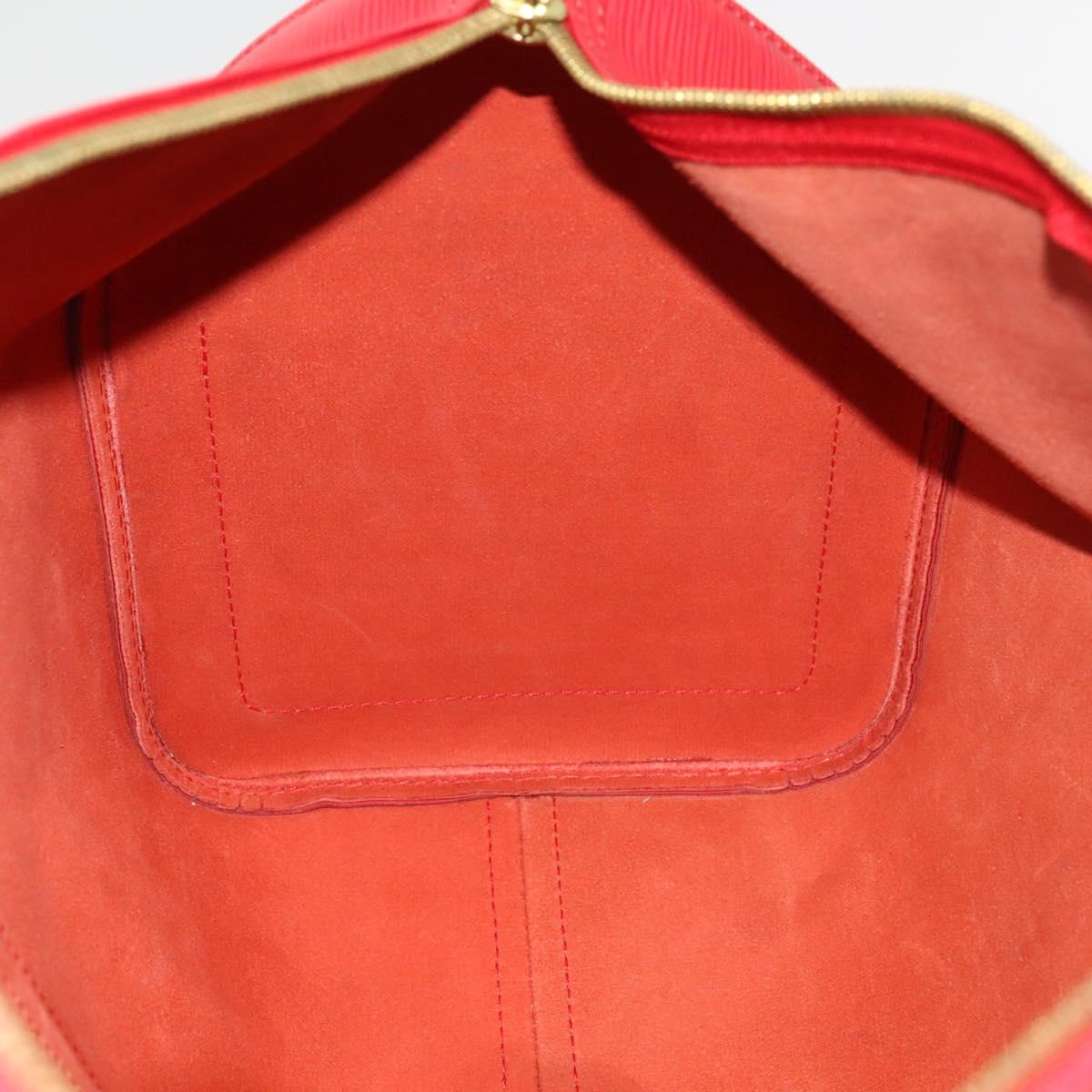 Louis Vuitton Keepall 45, Red, Leather, travel
