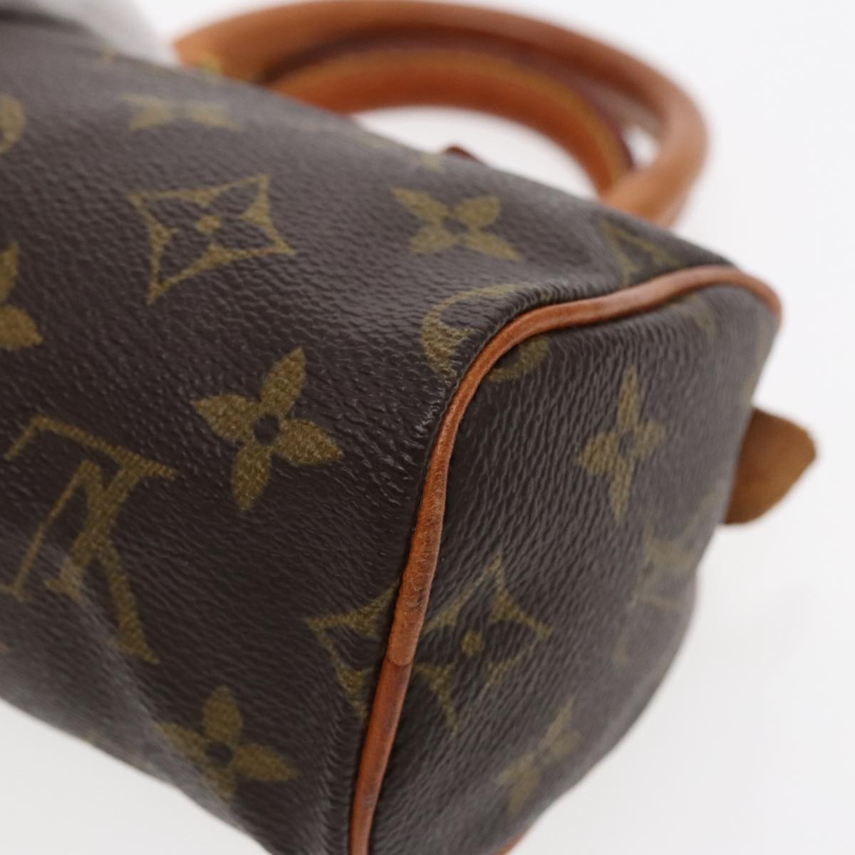 Louis Vuitton Mini speedy, Brown, Canvas, handbag