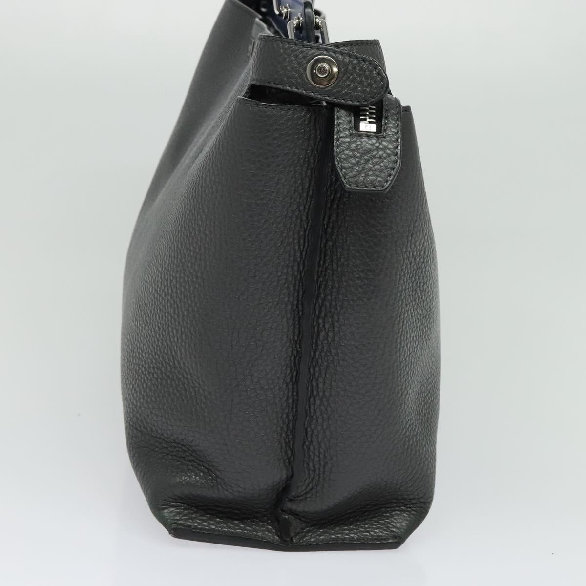Fendi Peekaboo, Grey, Leather, handbag