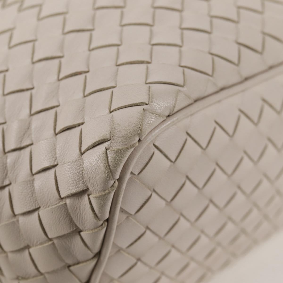 Bottega Veneta Intrecciato, White, Leather, handbag