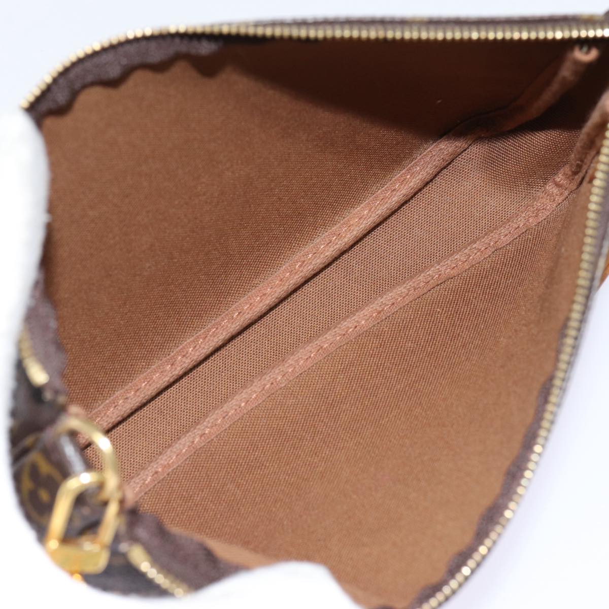 Louis Vuitton Pochette Accessoire, Brown, Canvas, clutch