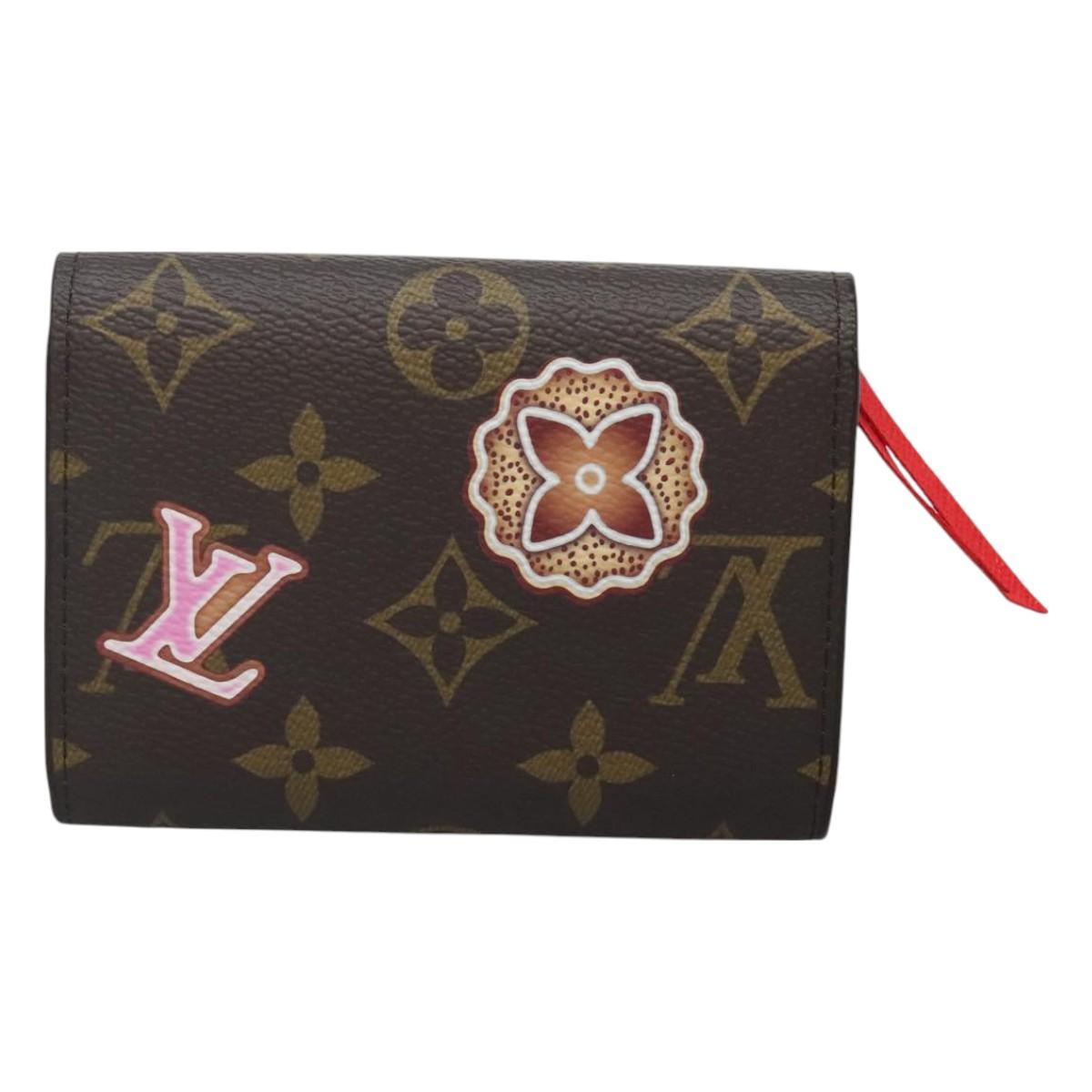 Louis Vuitton Rosalie, Brown, Canvas, wallet