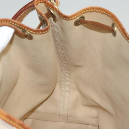 Louis Vuitton Noé, White, Canvas, shoulder