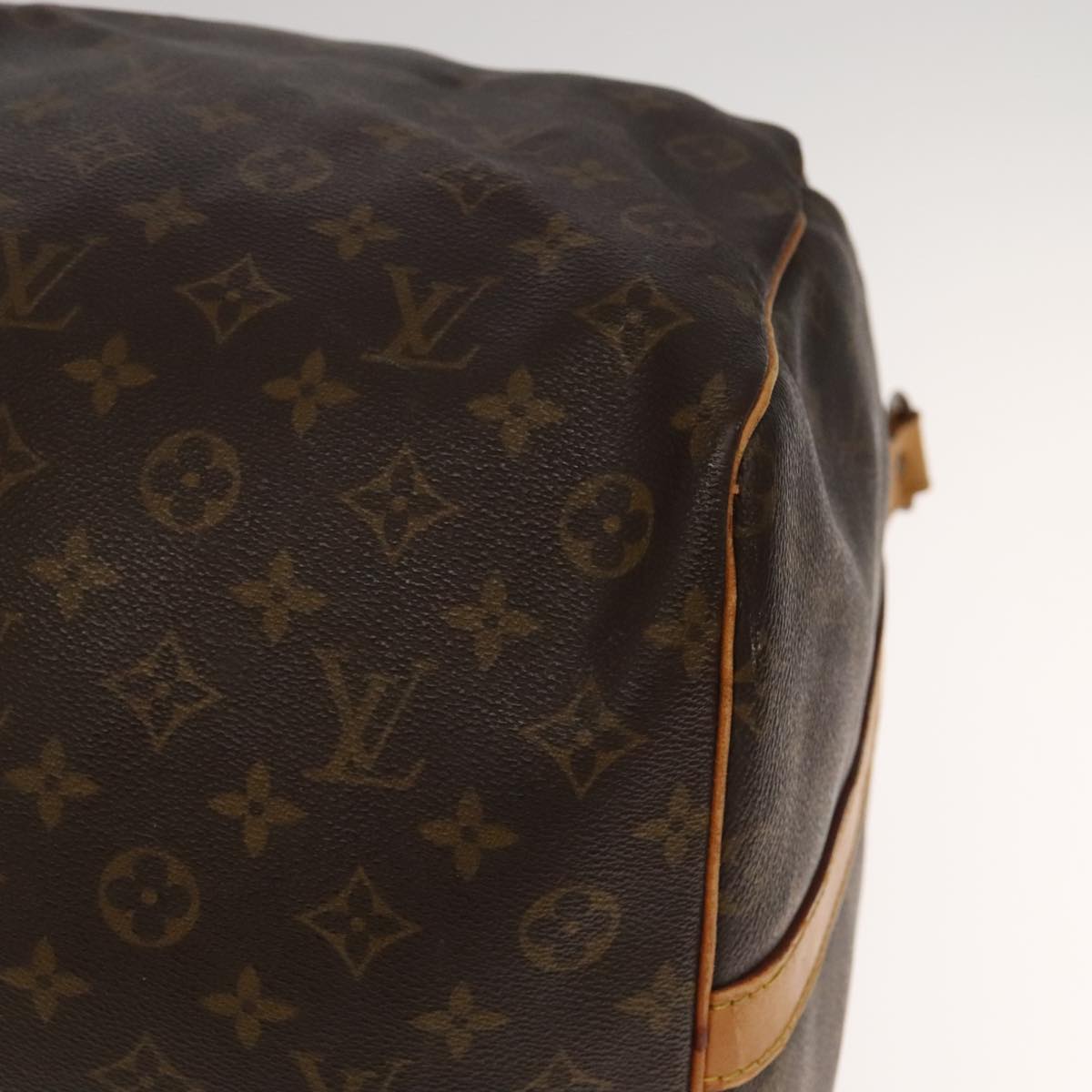 Louis Vuitton Keepall Bandoulière 60, Brown, Canvas, travel