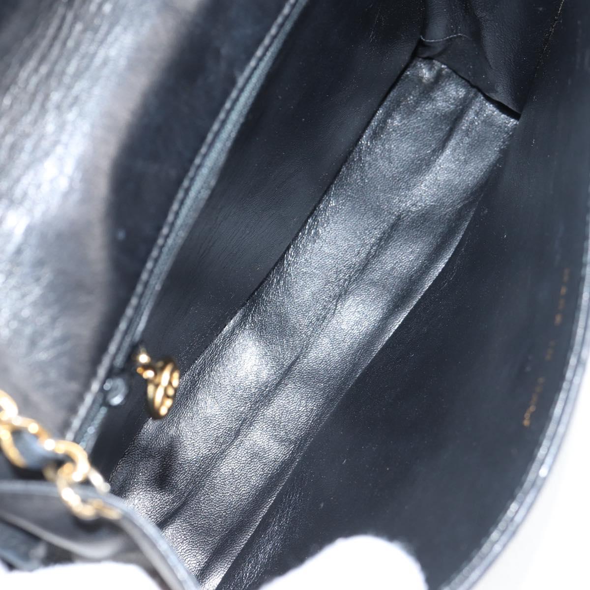Chanel Coco Mark, Black, Leather, shoulder