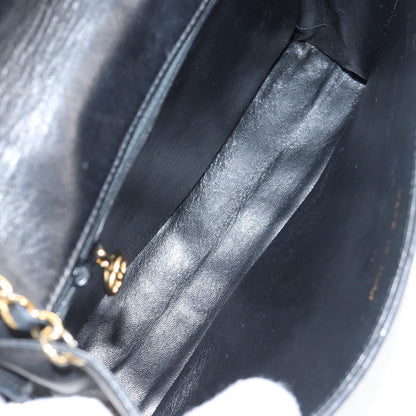 Chanel Coco Mark, Black, Leather, shoulder