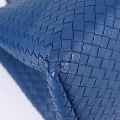 Bottega Veneta Intrecciato, Blue, Leather, handbag