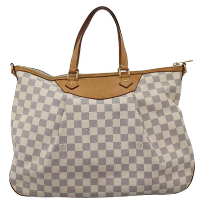 Louis Vuitton Siracusa, Grey, Canvas, shoulder