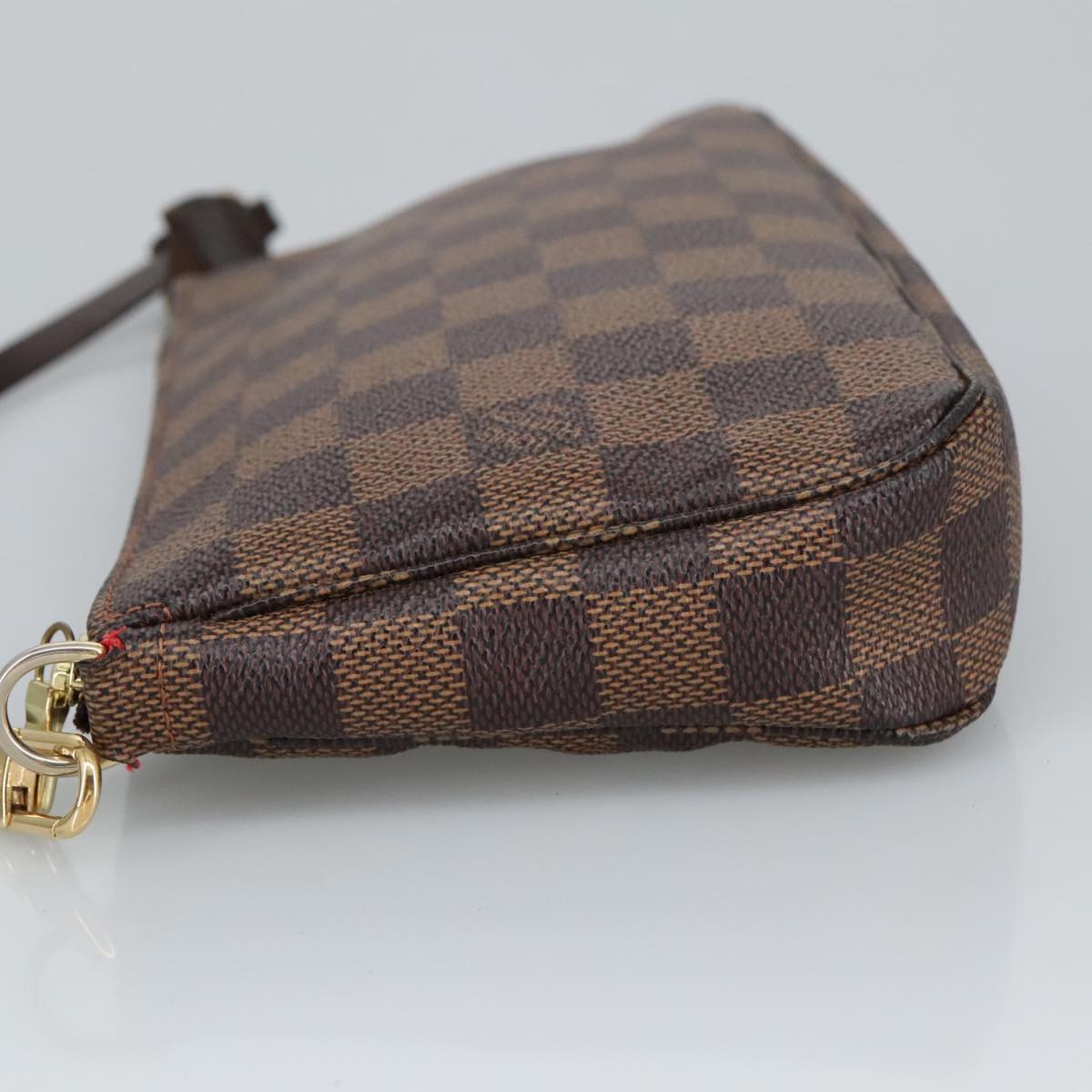 Louis Vuitton Pochette Accessoire, Brown, Canvas, clutch