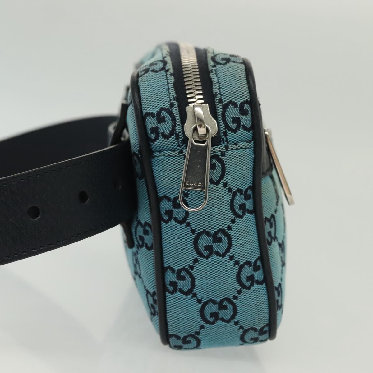 Gucci GG canvas, Blue, Canvas, shoulder
