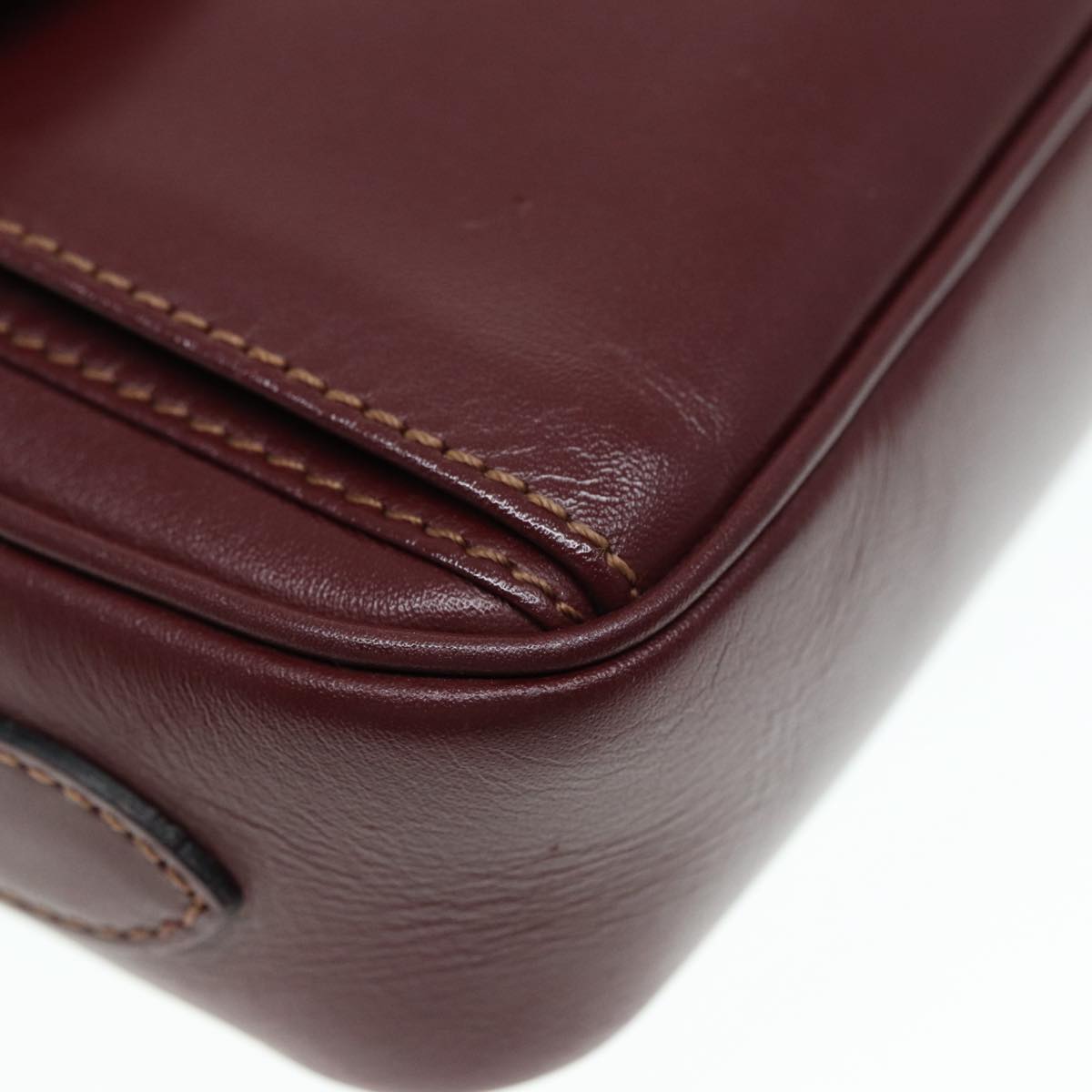 Cartier Must de Cartier, Burgundy, Leather, shoulder