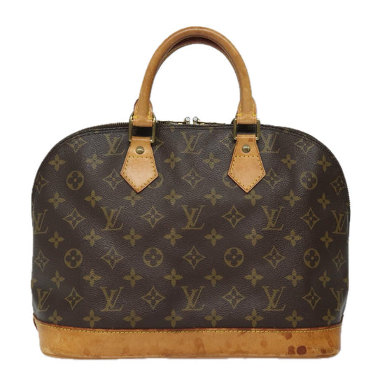 Louis Vuitton Alma, Brown, Canvas, handbag