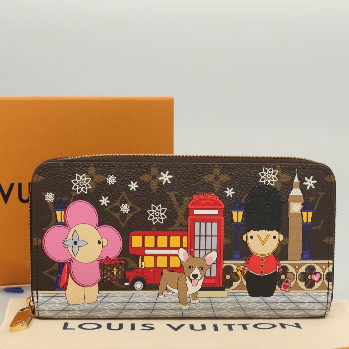 Louis Vuitton Portefeuille zippy, Brown, Canvas, wallet