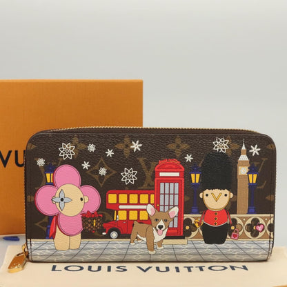 Louis Vuitton Portefeuille zippy, Brown, Canvas, wallet