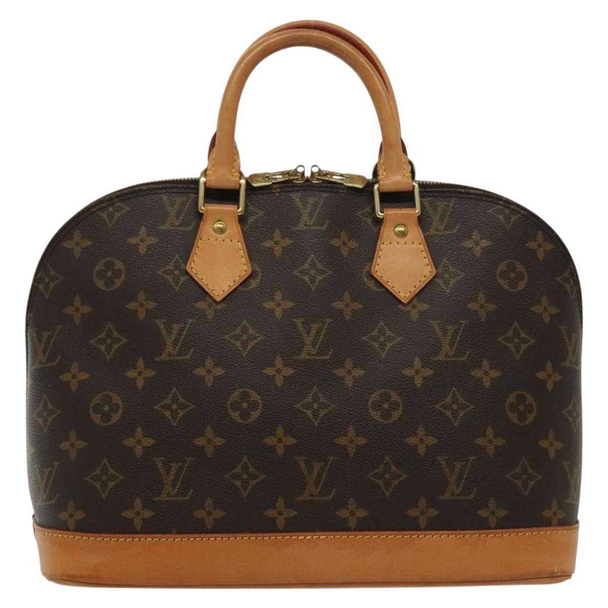 Louis Vuitton Alma, Brown, Canvas, handbag