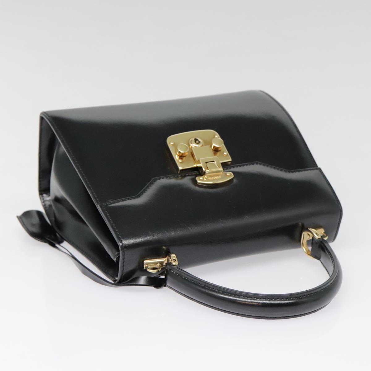 Gucci Lady Lock, Black, Leather, handbag