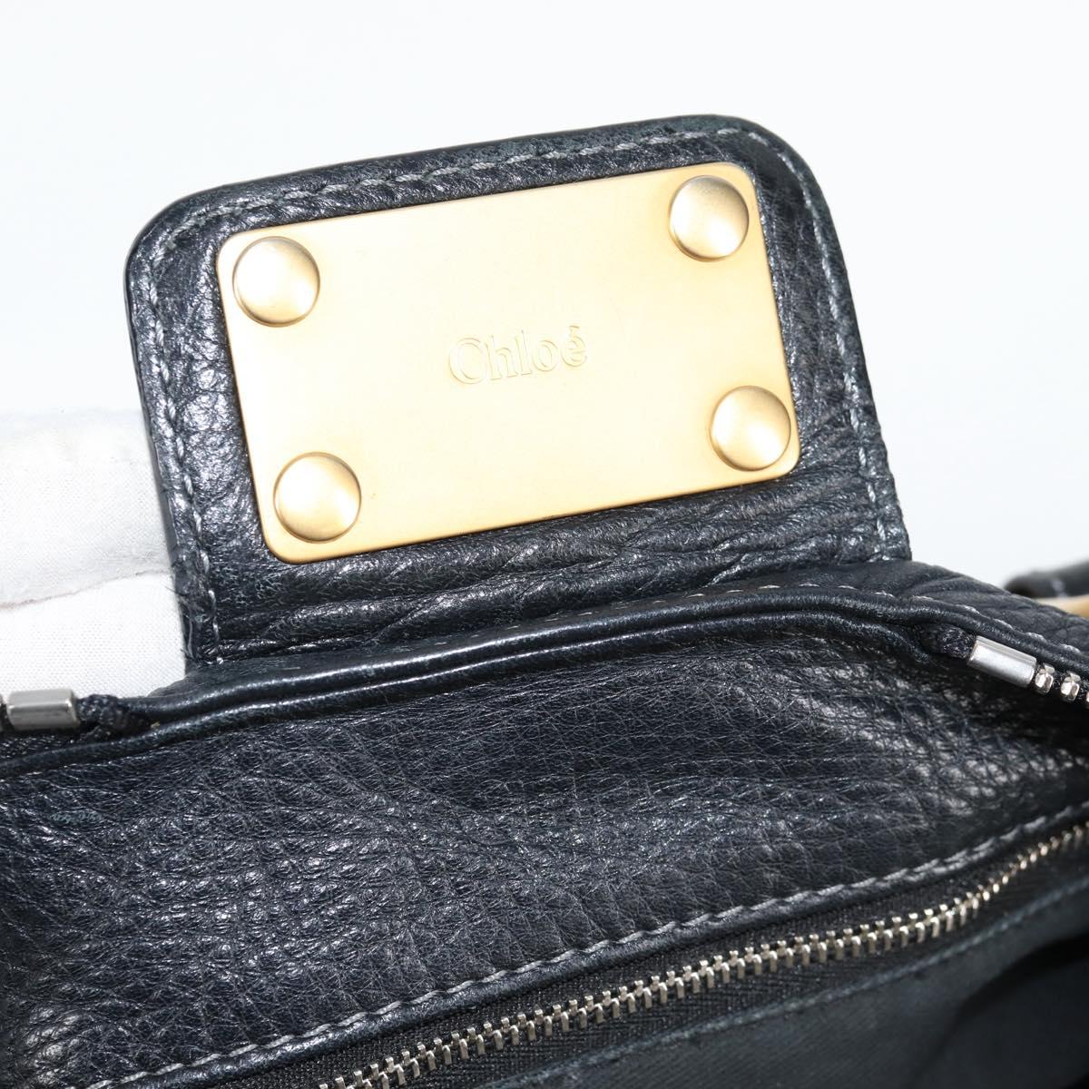 Chloé Paddington, Black, Leather, handbag