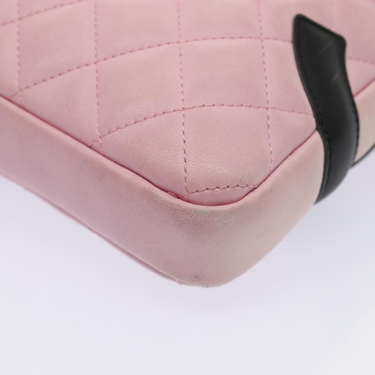 Chanel Cambon, Pink, Leather, shoulder