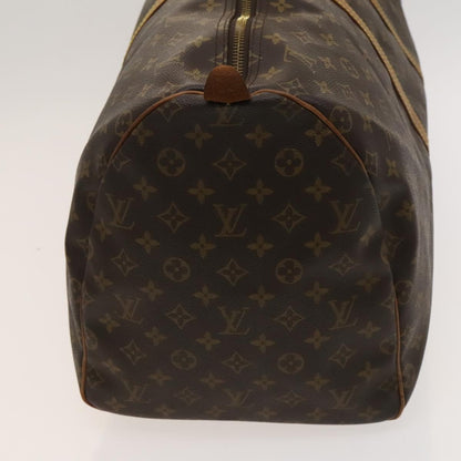 Louis Vuitton Keepall 55, Brown, Canvas, travel