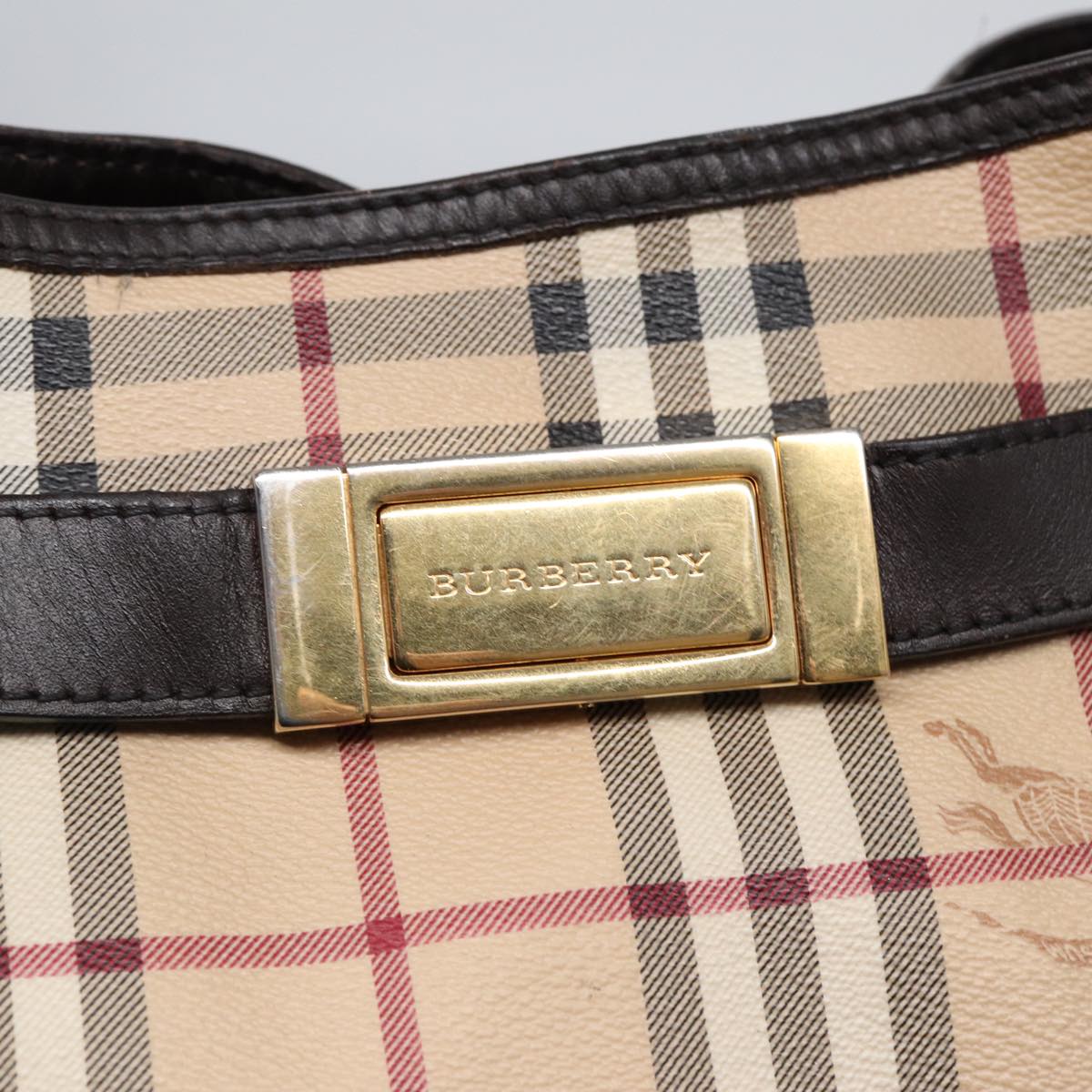 Burberry Nova Check, Beige, Canvas, handbag