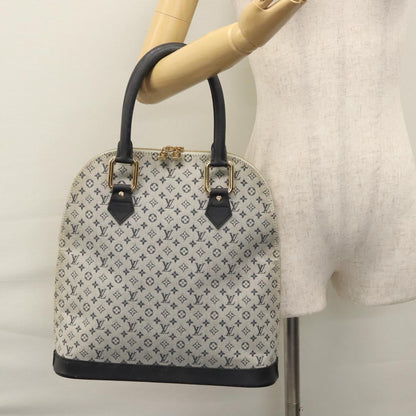 Louis Vuitton Alma, Grey, Canvas, handbag
