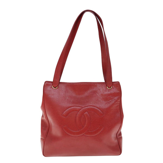 Chanel, Red, Leather, shoulder