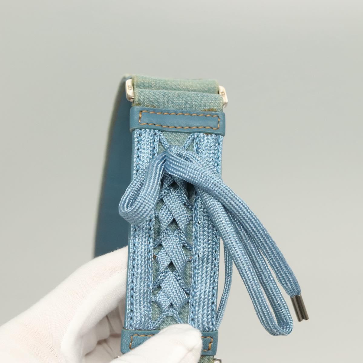 Dior Admit It, Blue, Canvas, shoulder