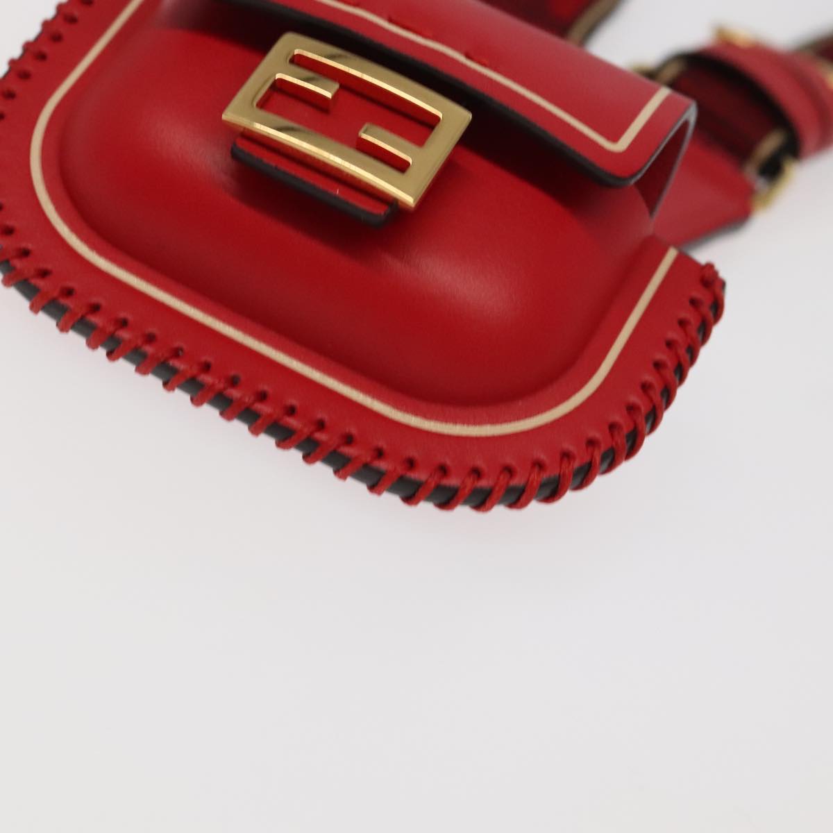 Fendi Baguette, Red, Leather, wallet