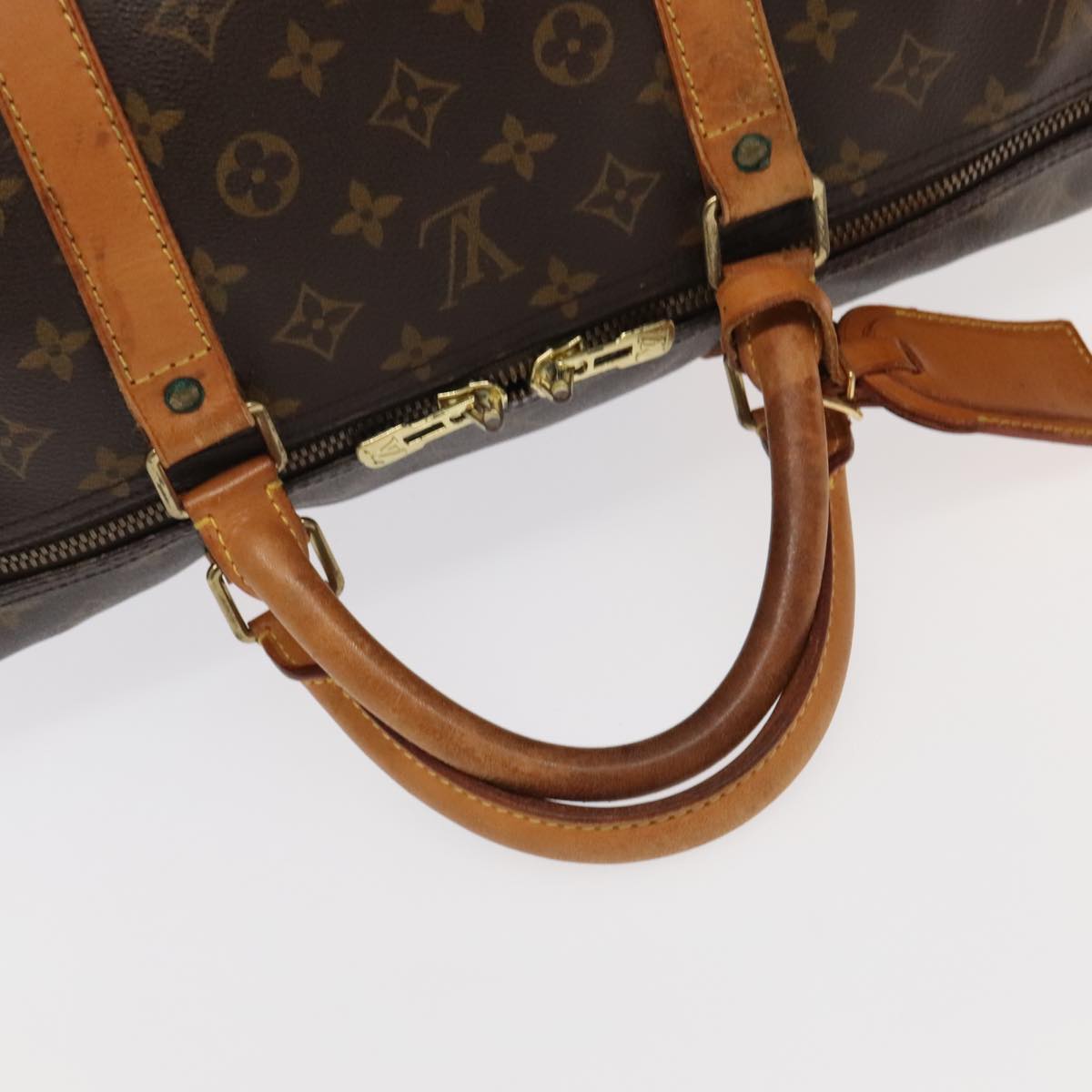 Louis Vuitton Keepall 60, Brown, Canvas, travel