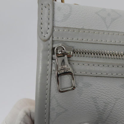 Louis Vuitton Flat messenger, Grey, Canvas, shoulder