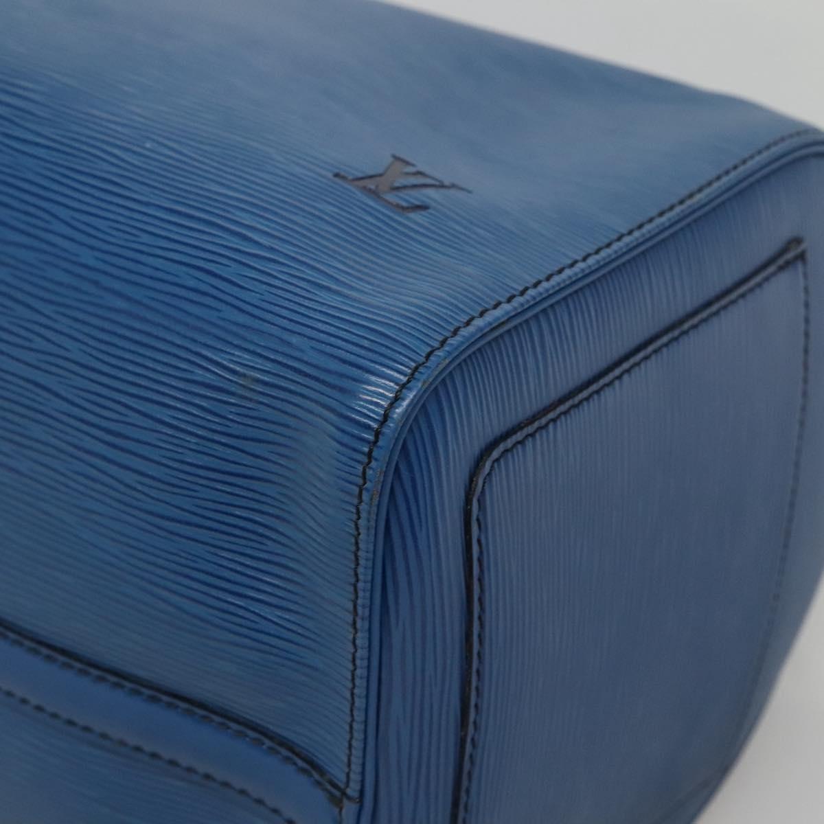 Louis Vuitton Speedy 40, Navy, Leather, handbag