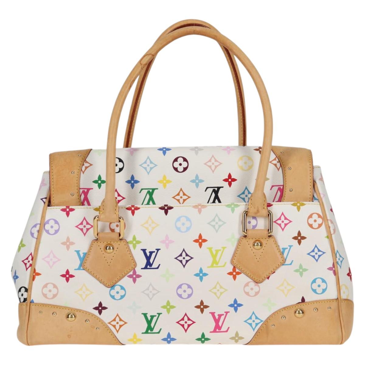 Louis Vuitton Beverly, White, Canvas, handbag