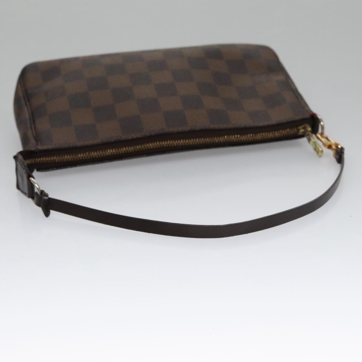 Louis Vuitton Pochette Accessoire, Brown, Canvas, clutch