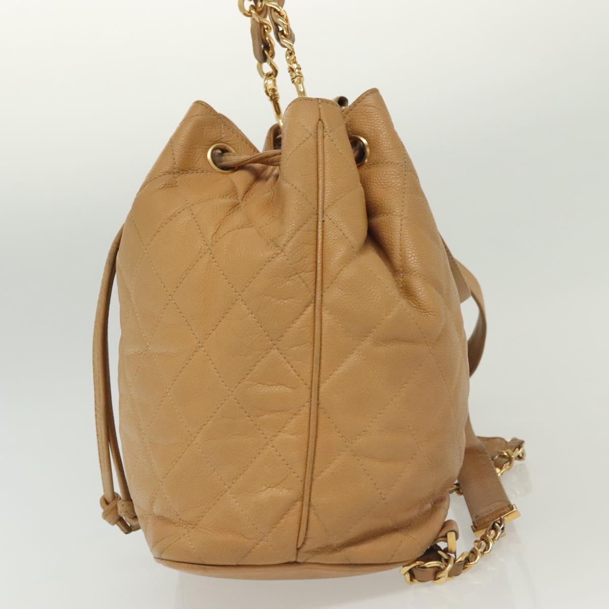 Chanel Vintage, Yellow, Leather, backpack
