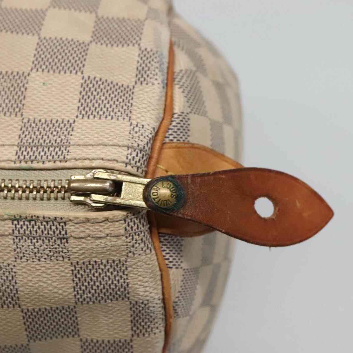 Louis Vuitton Speedy 30, White, Canvas, handbag