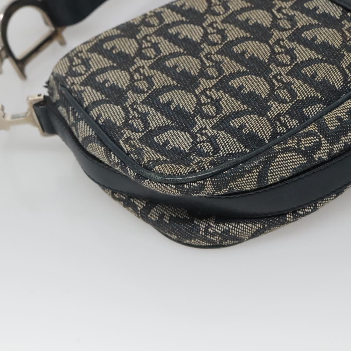 Dior Saddle, Navy, Canvas, shoulder