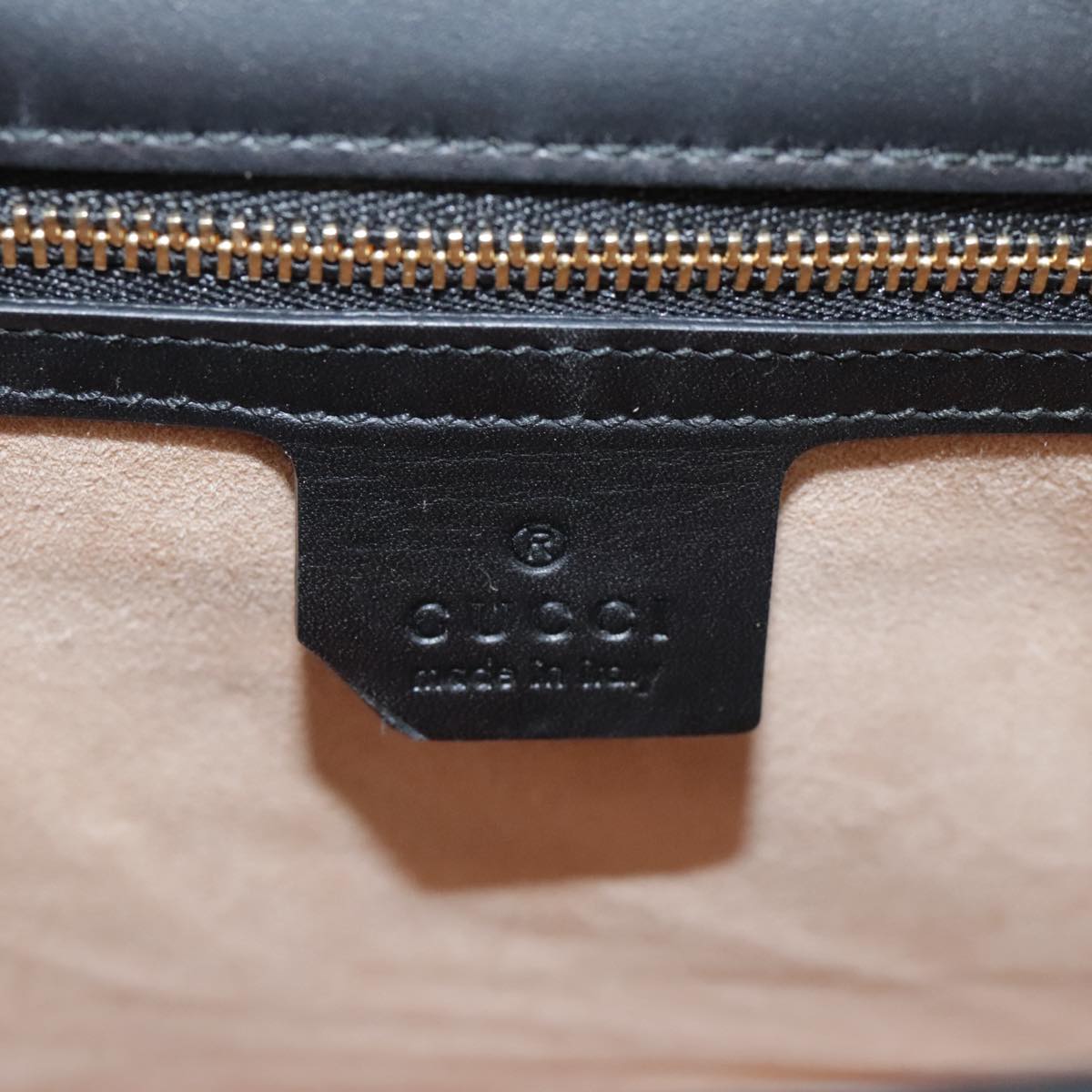Gucci Sylvie, Black, Leather, shoulder