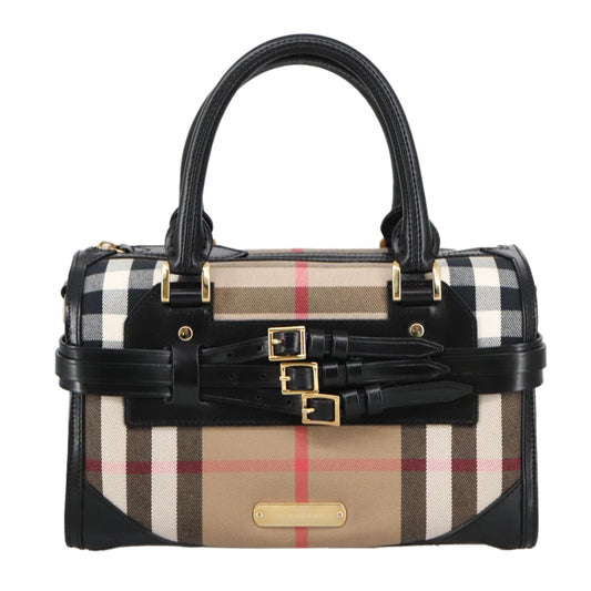 Burberry Nova Check, Beige, Canvas, handbag