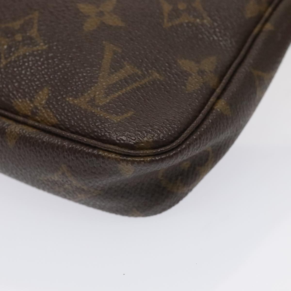 Louis Vuitton Pochette Accessoire, Brown, Canvas, clutch