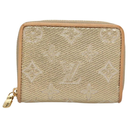 Louis Vuitton Zippy coin purse, Gold, Canvas, wallet