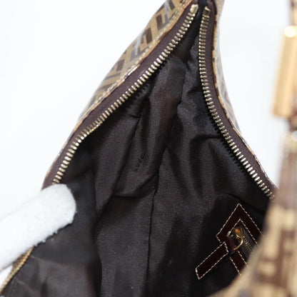 Fendi Zucchino, Brown, Canvas, handbag
